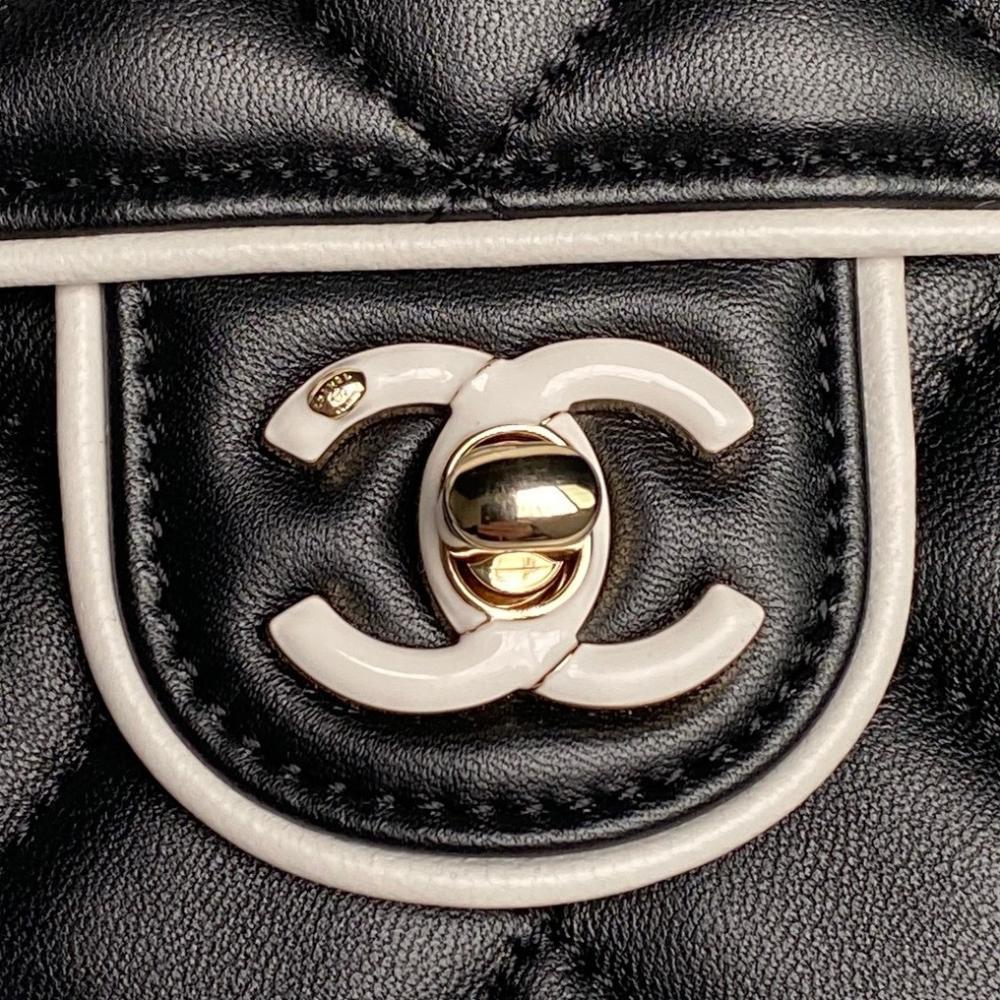 Lambskin Top Handle Bag