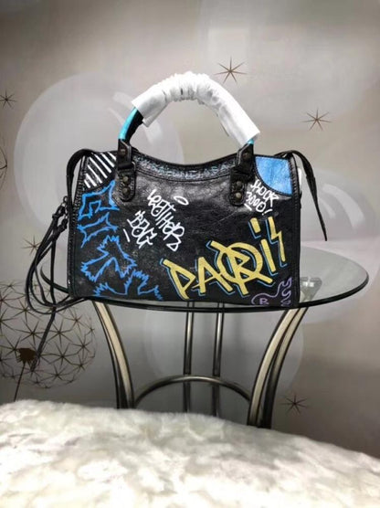 Leather Top Handle Bag