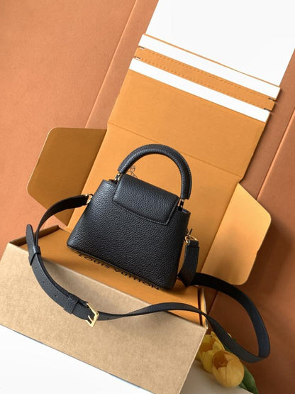 Leather Top Handle Bag