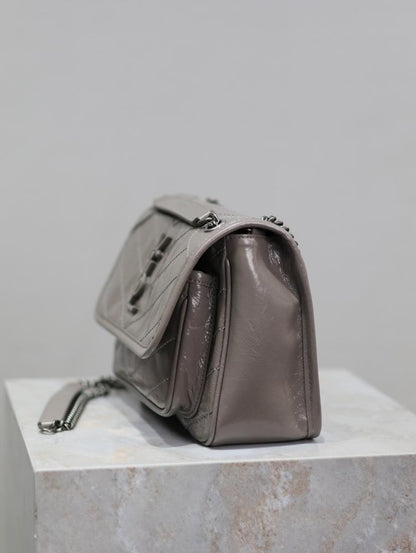 Practical Leather Top Handle Bag
