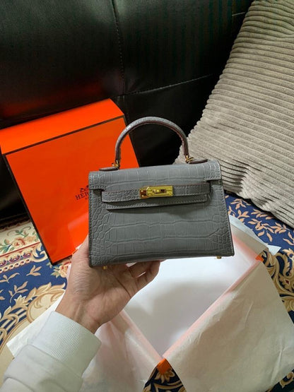 Classic Refined Leather Crossbody Bag