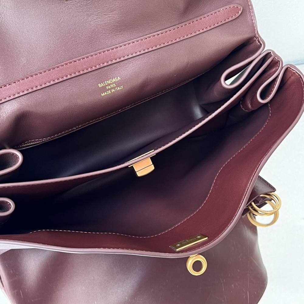 Luxury Leather Top Handle Bag