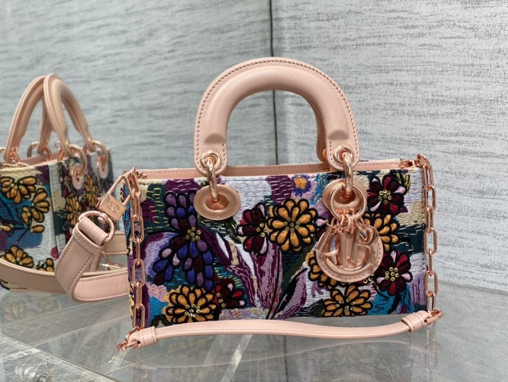 Classic Embroidered Top Handle Bag