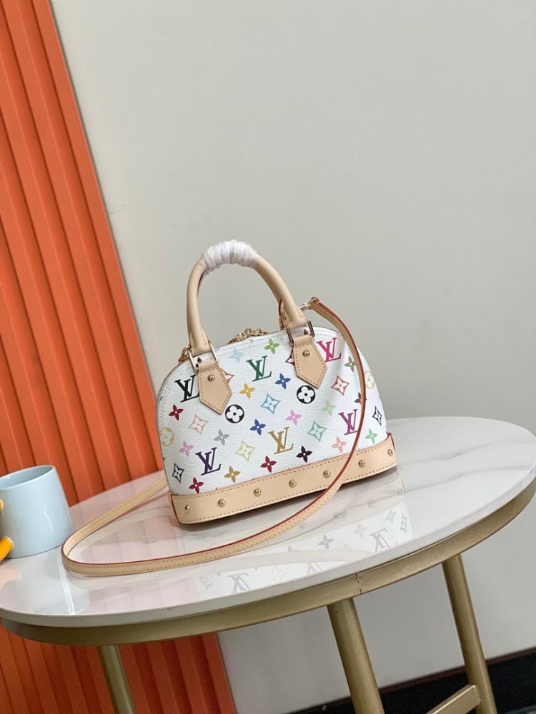 Alma Monogram Calfskin Shoulder Bag