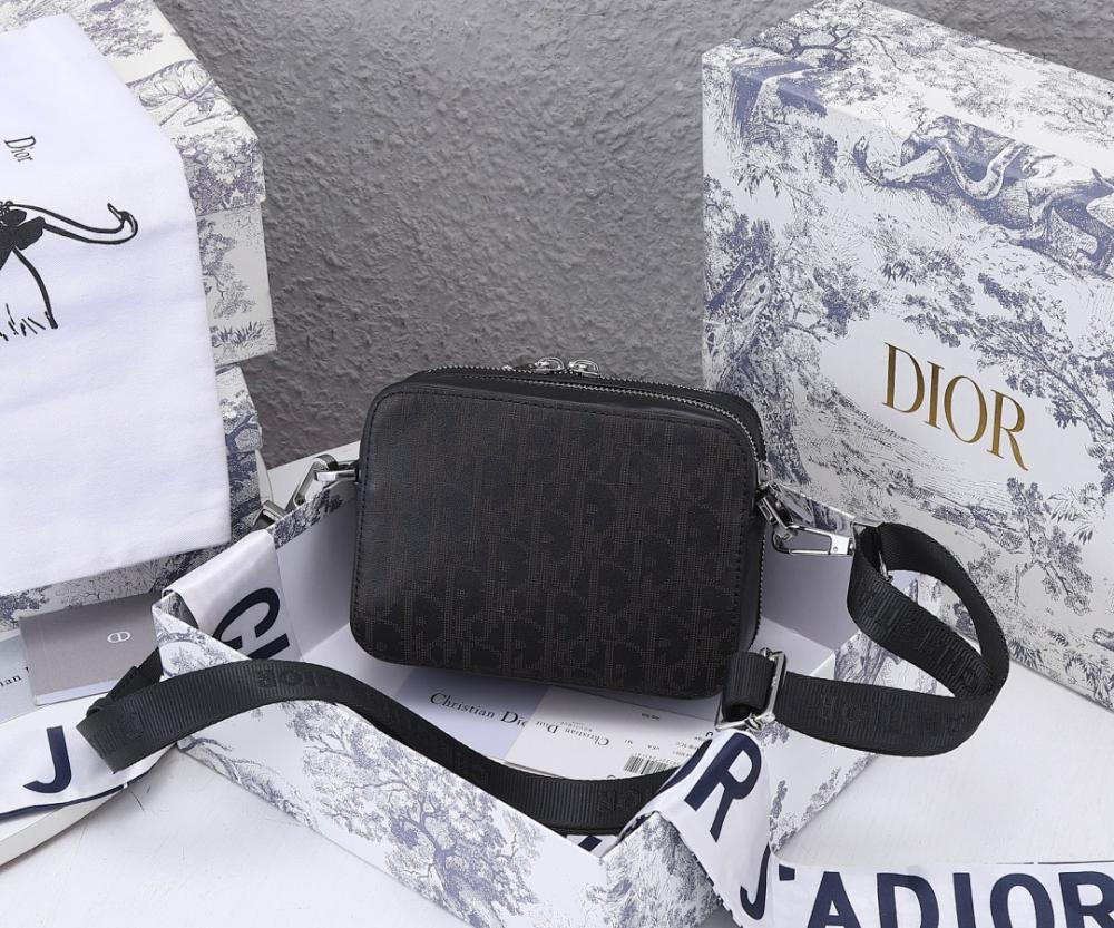 Classic Modern Black Printed Leather Shoulder Bag