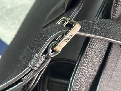 Modern Italian-Inspired Black Quilted Calfskin Top Handle Bag