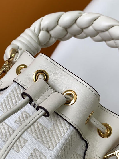 Embroidered Bucket Bag