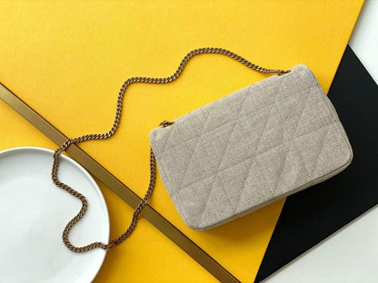 Modern Elegant Quilted Lambskin Shoulder Bag