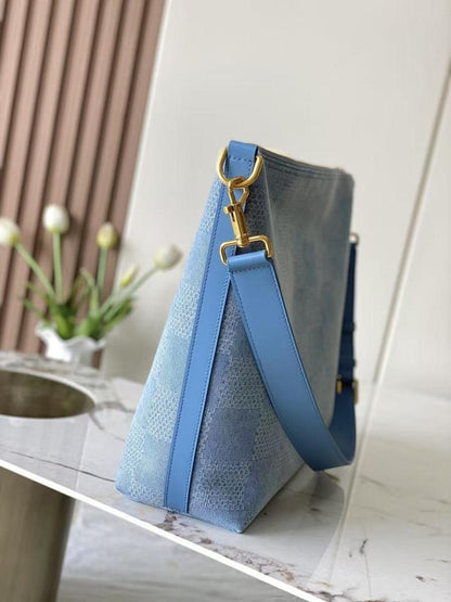 Modern Luxury Denim Hobo Bag – Limited Edition