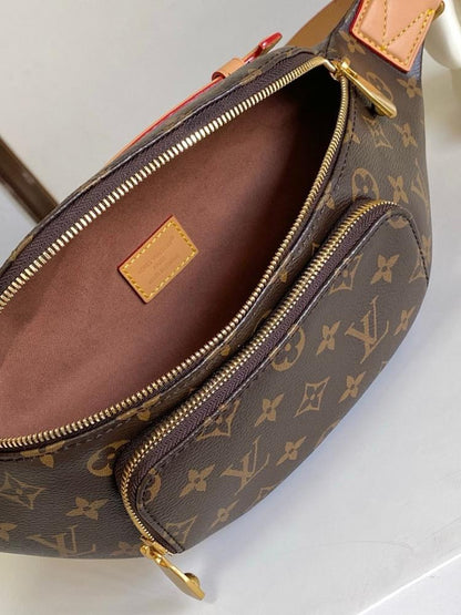 Italian-Inspired Elegant Monogram Leather Bag