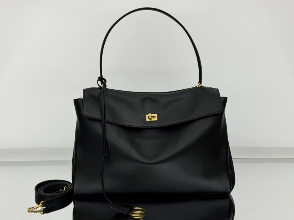 Luxury Leather Top Handle Bag