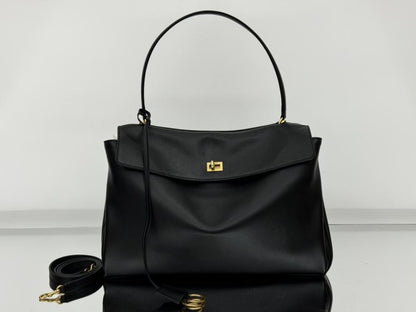 Luxury Leather Top Handle Bag
