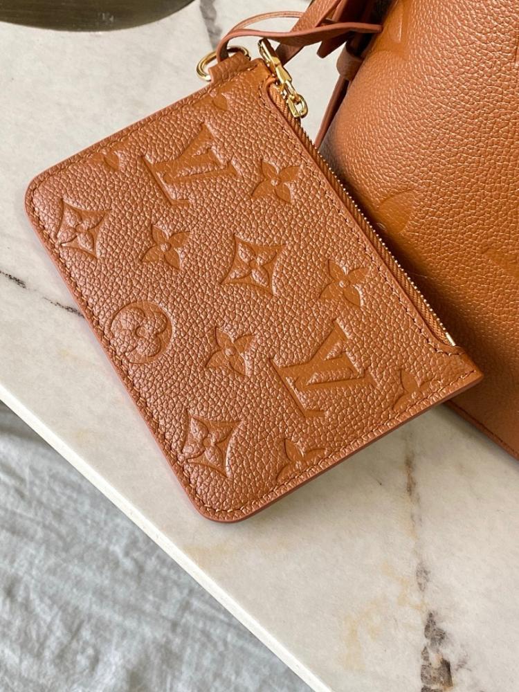 Classic Italian-Inspired Monogram Leather Shoulder Bag