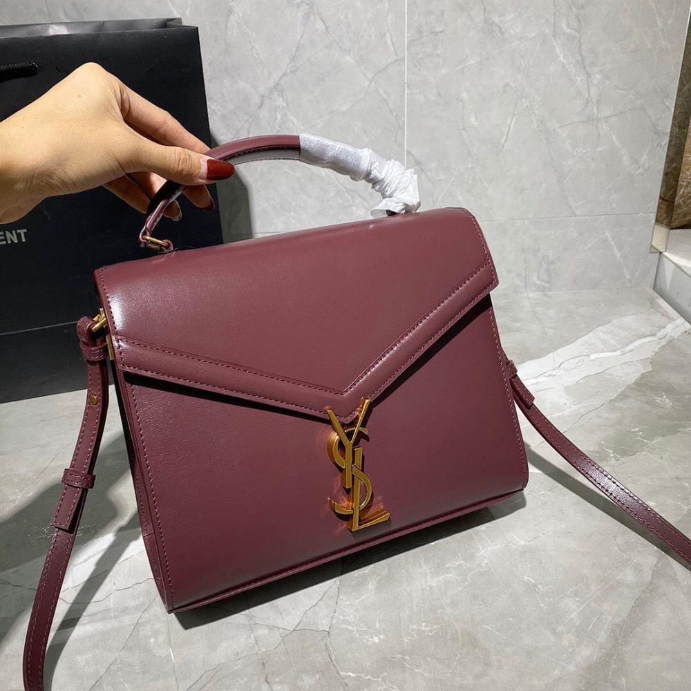 Luxury Brown Leather Top Handle Bag – Limited Edition