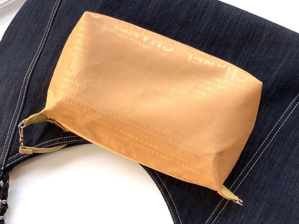 Embroidered Denim Tote Bag