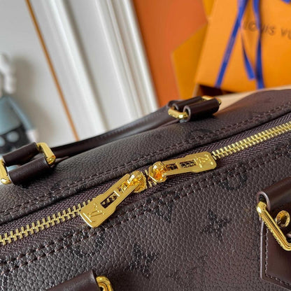 Stylish Refined Monogram Leather Top Handle Bag
