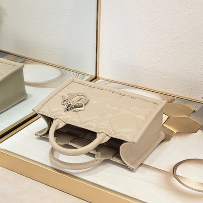 Modern Refined Blue Embroidered Leather Crossbody Bag
