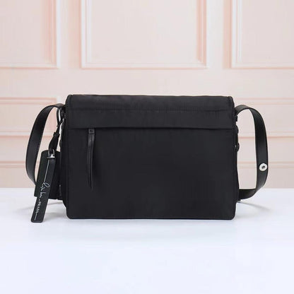 Elegant Refined Quilted Nylon Shoulder Bag