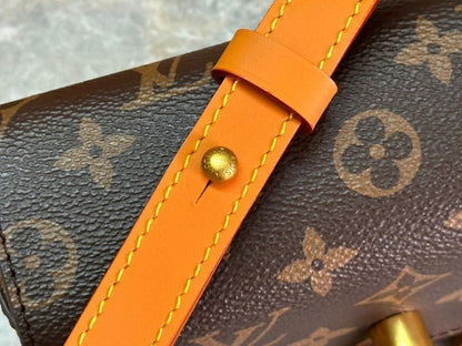 Classic Premium Monogram Calfskin Shoulder Bag