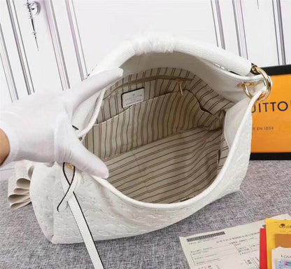 Modern Italian-Inspired Gold Monogram Top Handle Bag