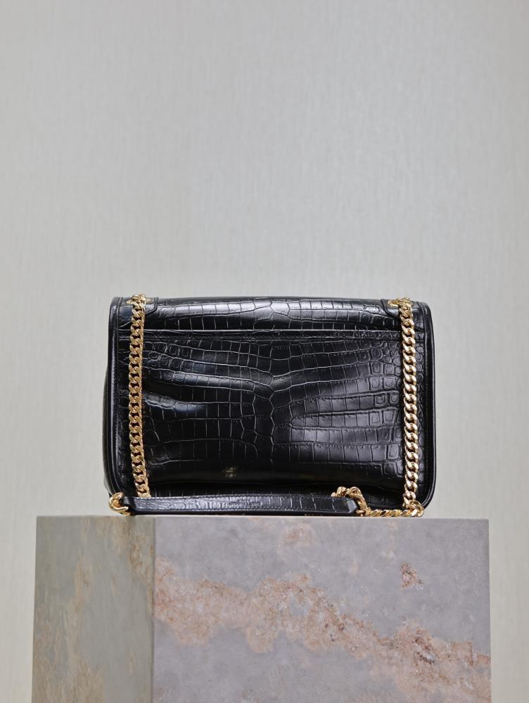 Gold Leather Top Handle Bag