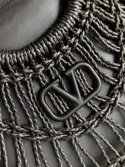 Italian-Inspired Stylish Woven Leather Crossbody Bag