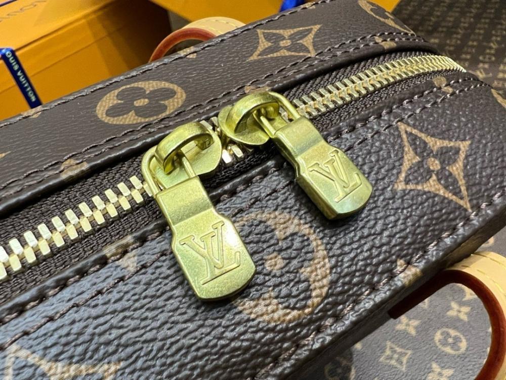 Luxury Refined Gold Monogram Leather Shoulder Bag