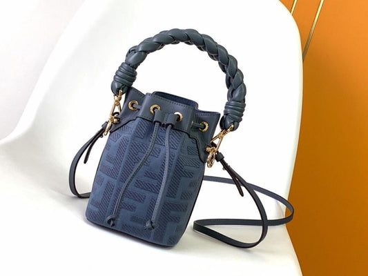 Embroidered Bucket Bag