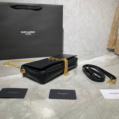 Italian-Inspired Luxury Lambskin Shoulder Bag