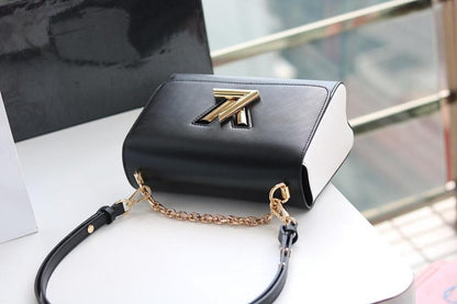 Twist Leather Crossbody Bag