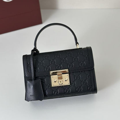 Leather Top Handle Bag