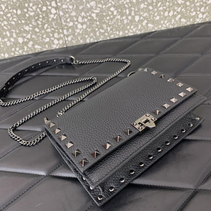 Studded Leather Crossbody Bag