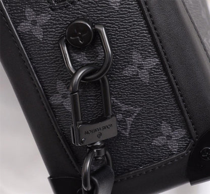 Elegant Refined Orange Monogram Top Handle Bag
