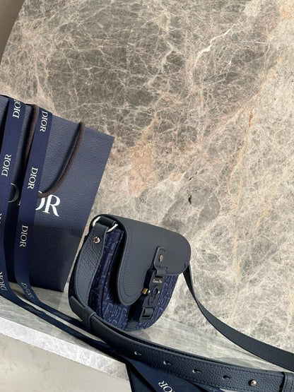 Stylish Premium Grey Calfskin Shoulder Bag