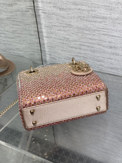 Embroidered Top Handle Bag