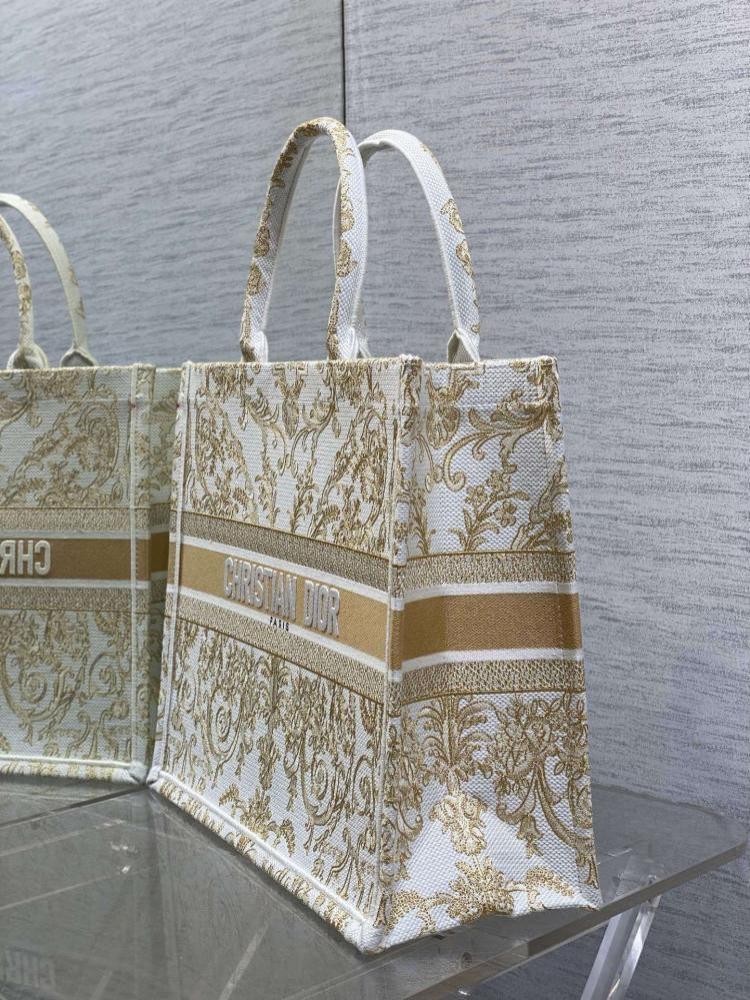 Gold Embroidered Tote Bag