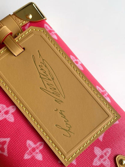 Classic Gold Leather Top Handle Bag