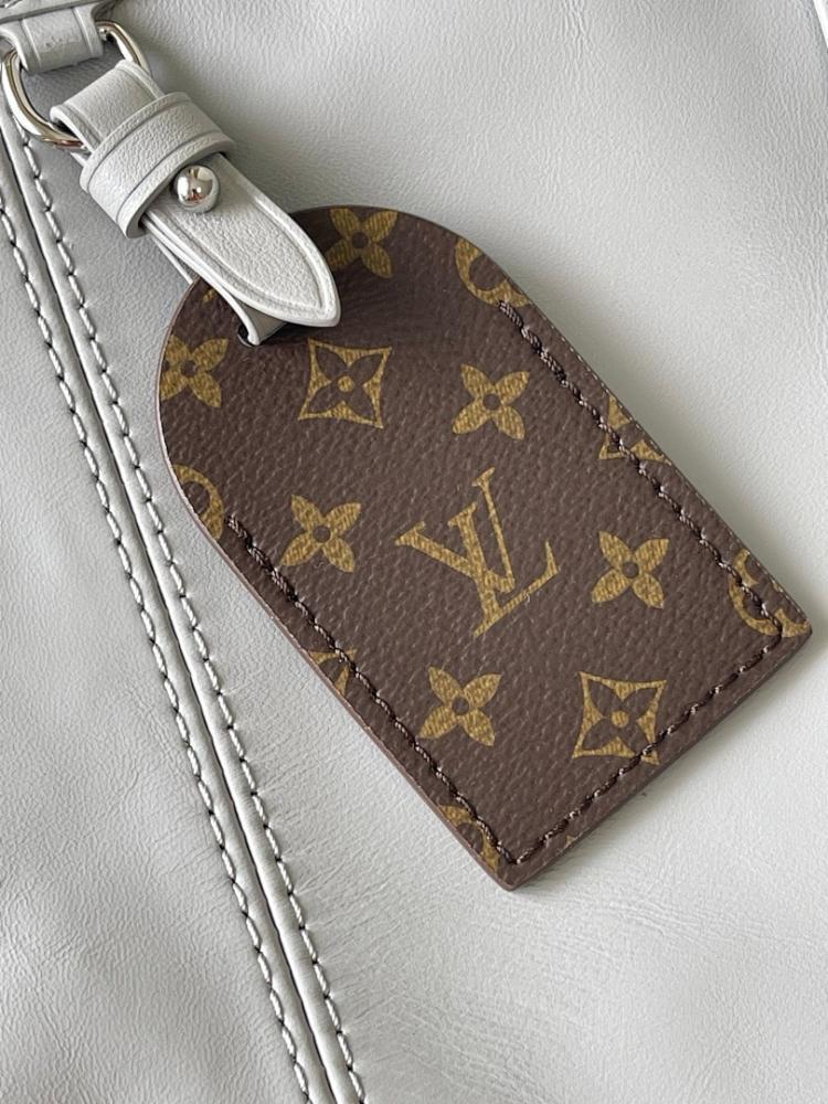 Italian-Inspired Elegant Grey Leather Top Handle Bag