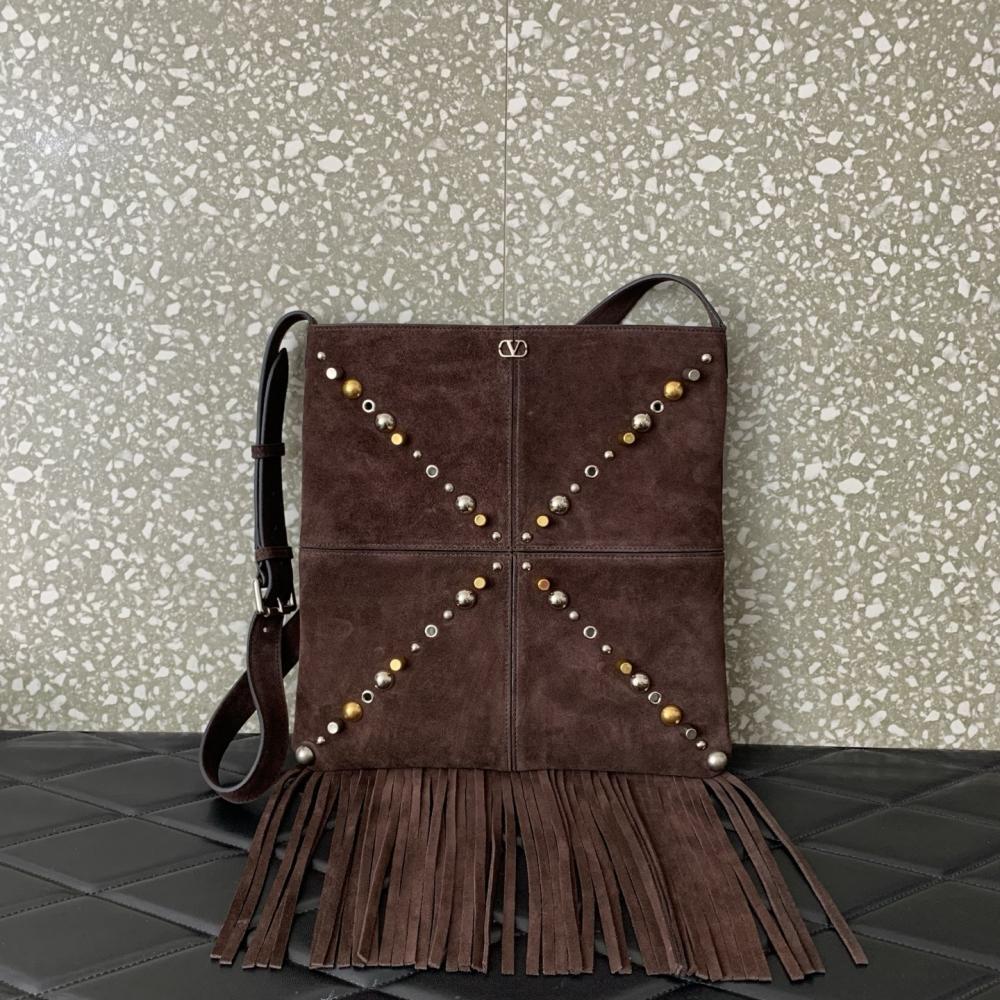 Gold Studded Top Handle Bag