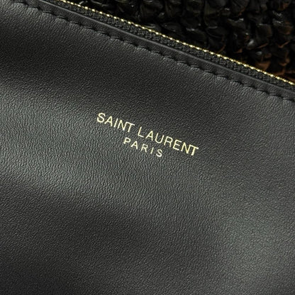 Arco Gold Woven Straw Shoulder Bag