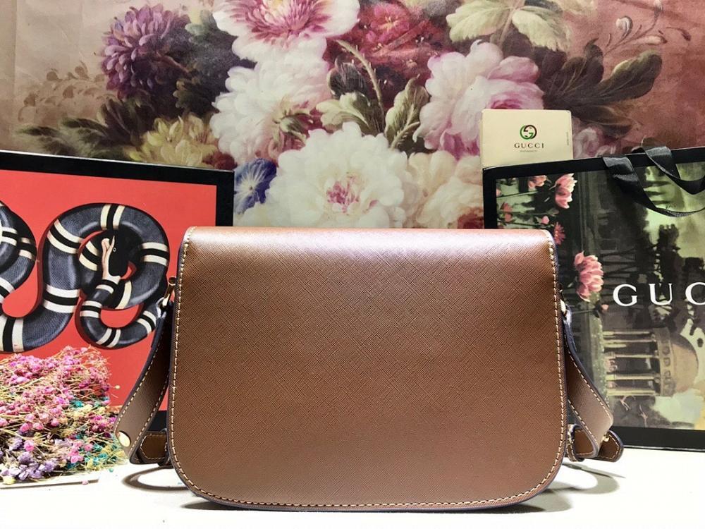 Modern Italian-Inspired Brown Leather Crossbody Bag