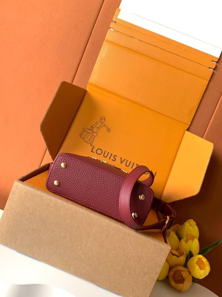 Monogram Leather Top Handle Bag