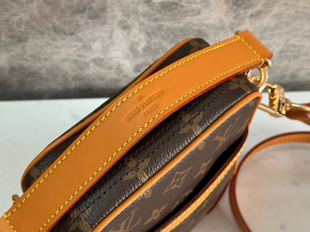 Stylish Monogram Leather Crossbody Bag – Limited Edition