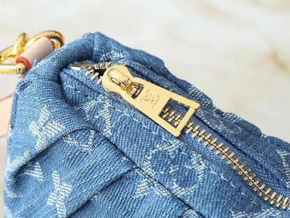 The Pouch Monogram Leather Shoulder Bag