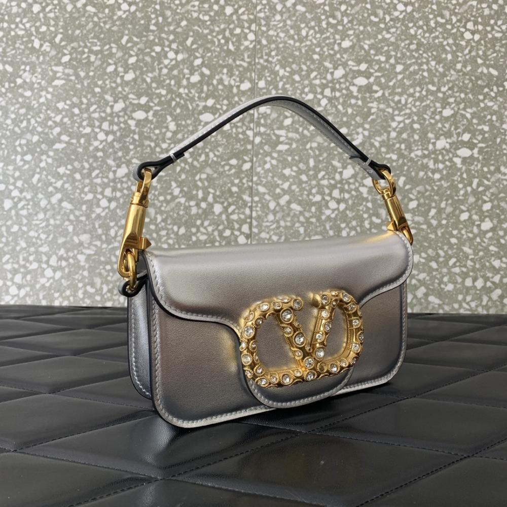 Crystal-Embellished Calfskin Wallet