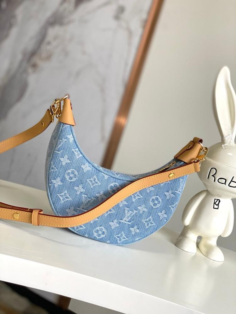 Elegant Premium Blue Denim Shoulder Bag