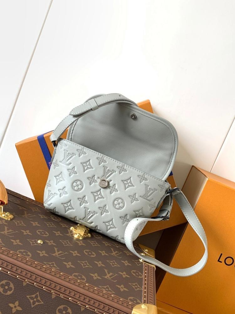 Modern Luxury Monogram Leather Shoulder Bag