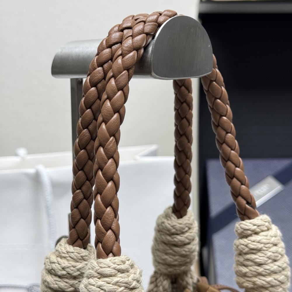 Woven Top Handle Bag