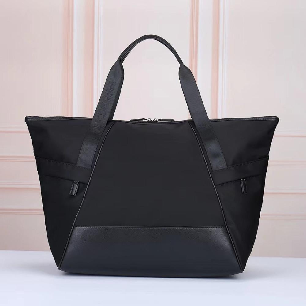 Modern Refined Nylon Top Handle Bag