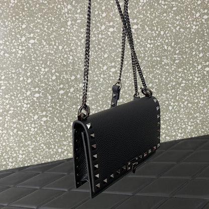 Studded Leather Crossbody Bag